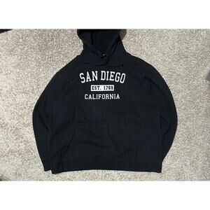 San diego black hoodie size